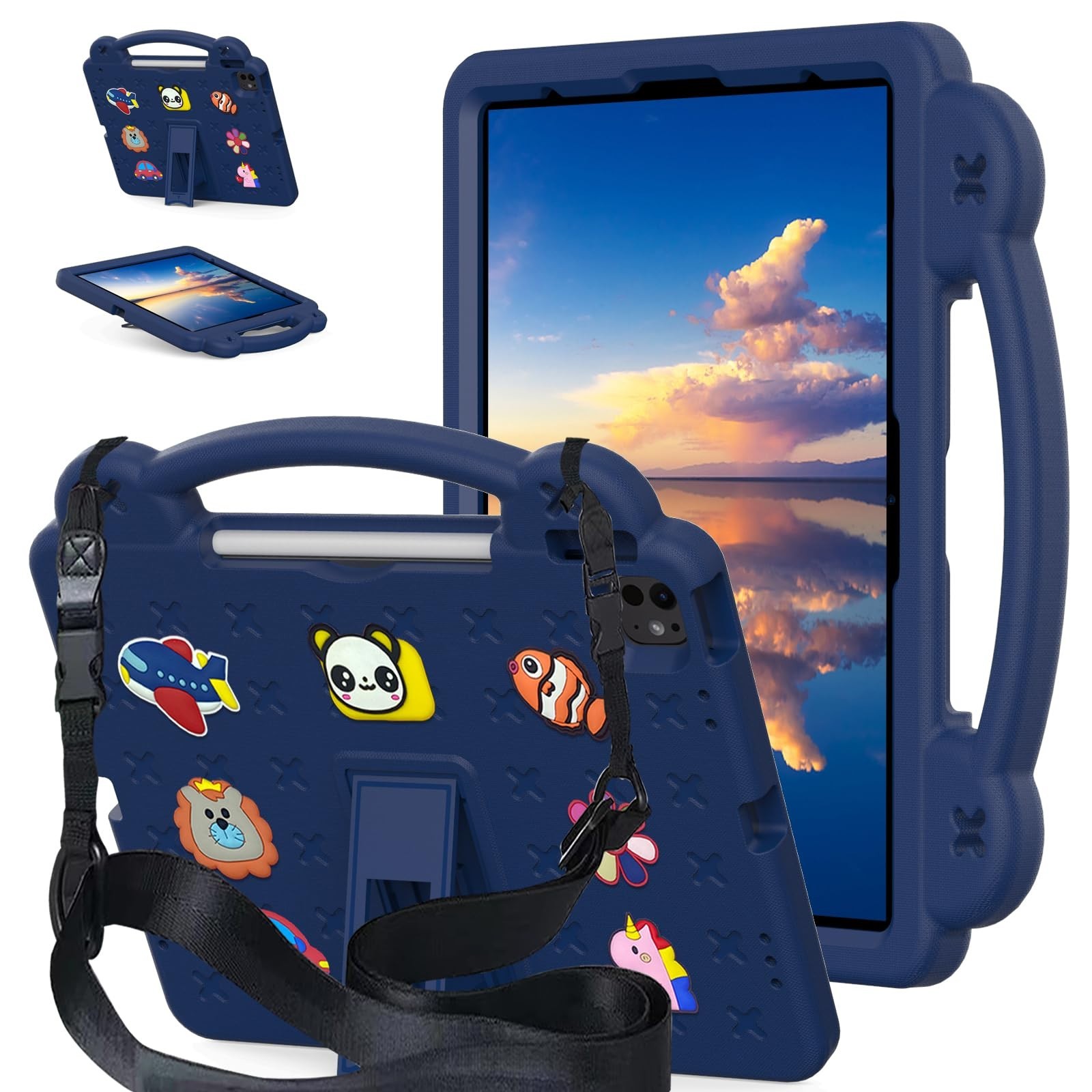 YRH Kids Case for iPad Air 13-in. M4/M3/M2 (2026/2025/2024), for iPad Pro 13-in.