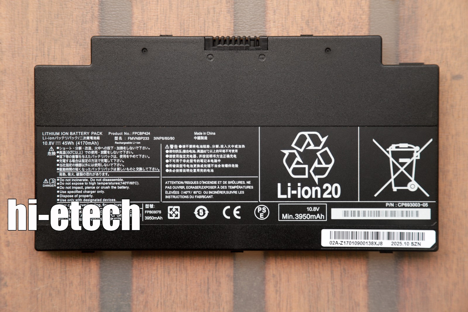 New FMVNBP233 FPB0307S FPCBP424 Battery for Fujitsu Lifebook A556 AH77 U727
