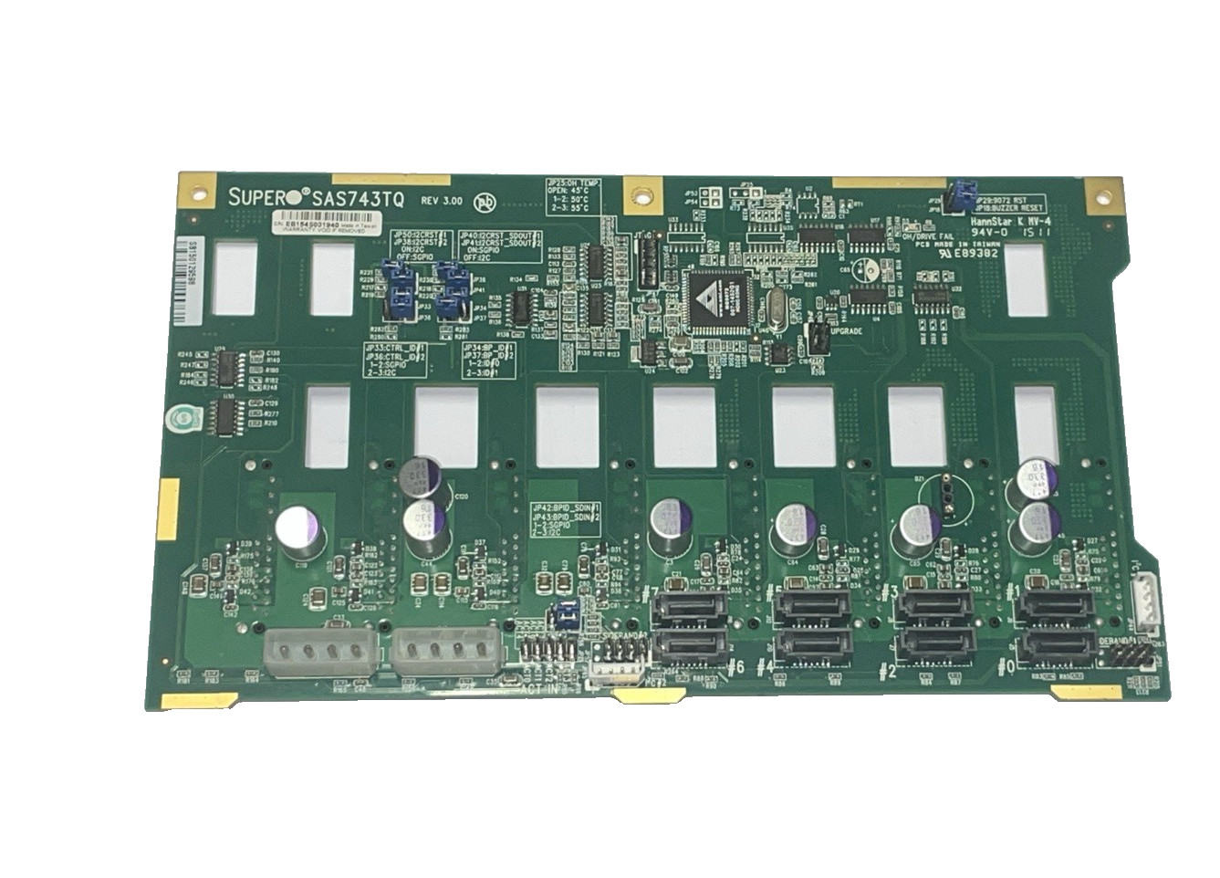 Supermicro SAS743TQ REV 3.00 Server HDD Backplane 8x SATA 8x SAS