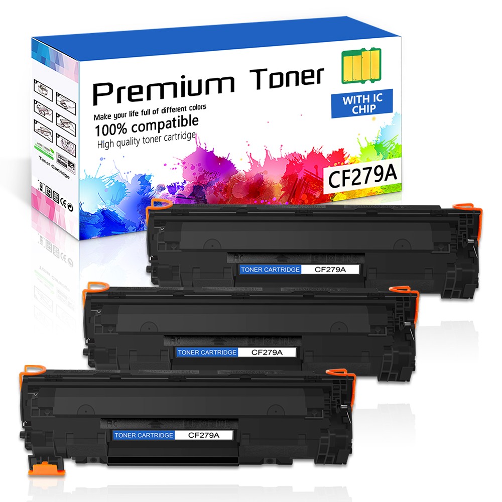 3PK Toner Compatible HP 79A CF279A Laserjet Pro MFP M26a M26nw M12a M12w
