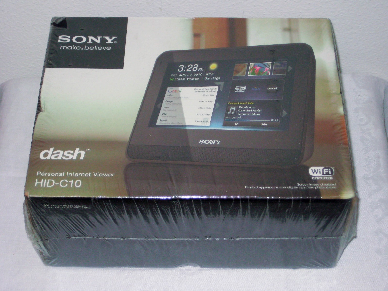 NIB / Sealed Sony Dash HID-C10 Personal Internet Viewer