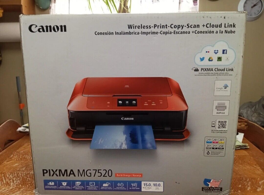 Canon Pixma MG7520 All-In-One Inkjet Printer - Wireless, Copy, Scan + Cloud Link