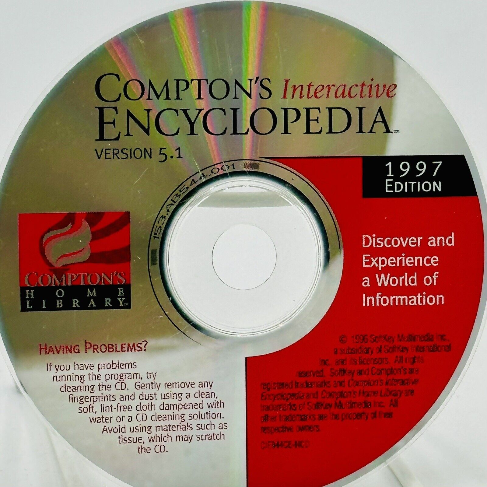 1998 Compton\'s Home Library Interactive Encyclopedia CD-ROM TLC Software