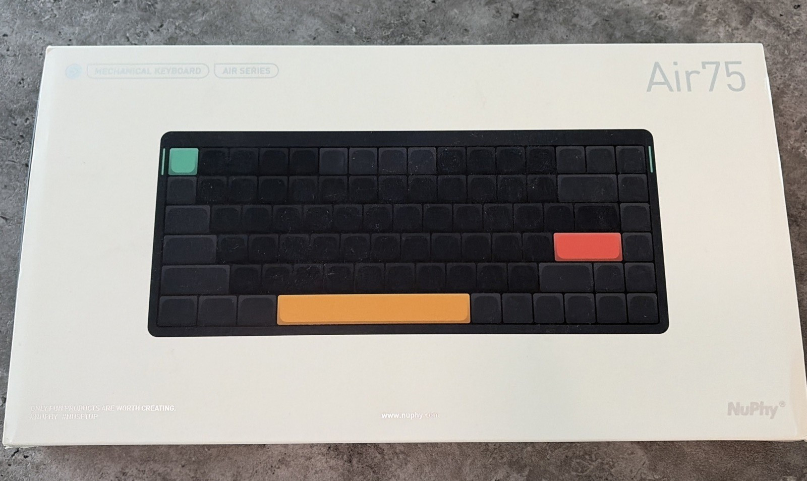 Nuphy Air75 V2 75% low profile Mechanical, Wireless Keyboard Cowberry Switches