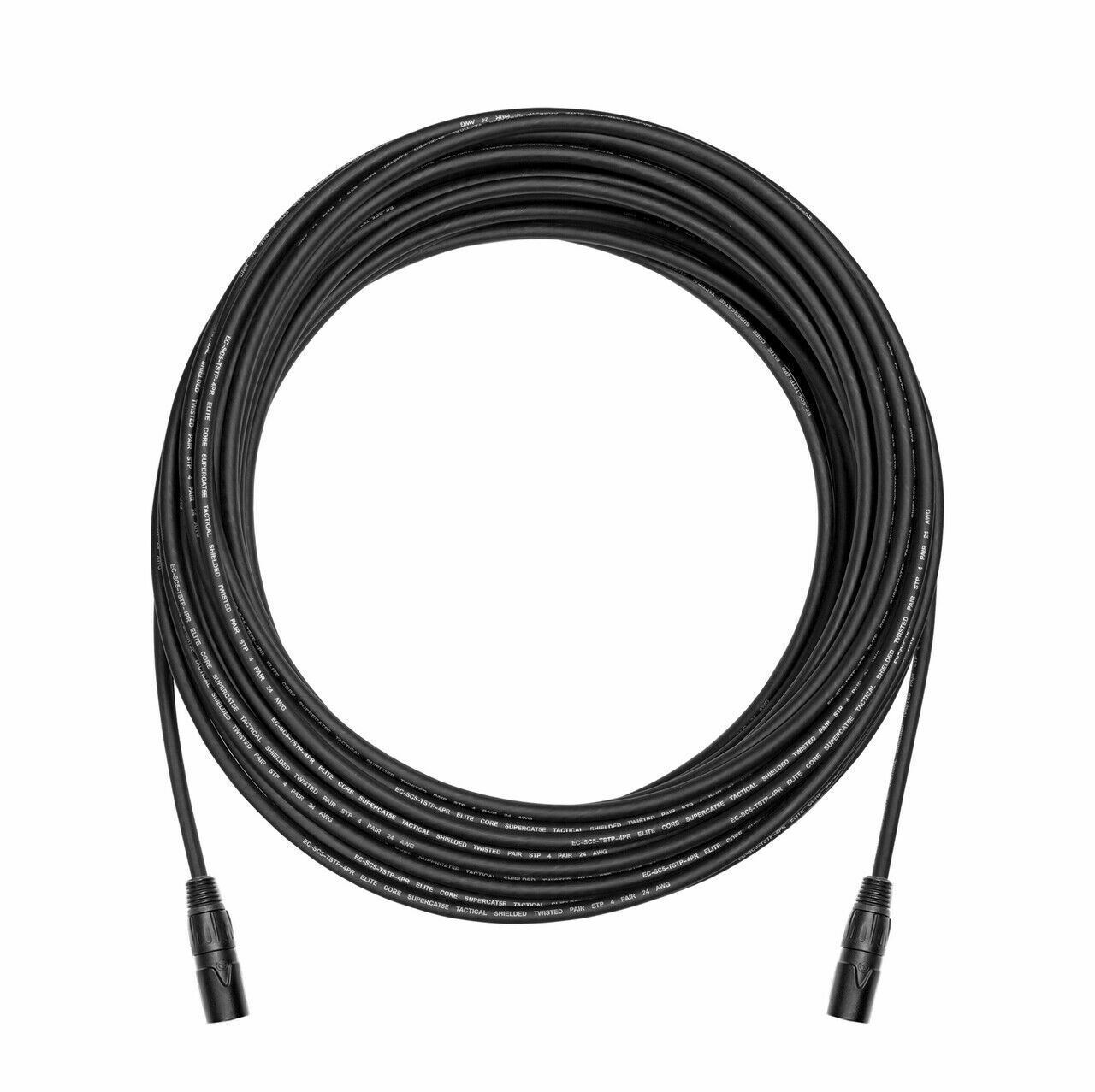 100 ft PRO CAT5E Tactical Shielded Ethernet RJ45 Digital Audio Cable Snake 
