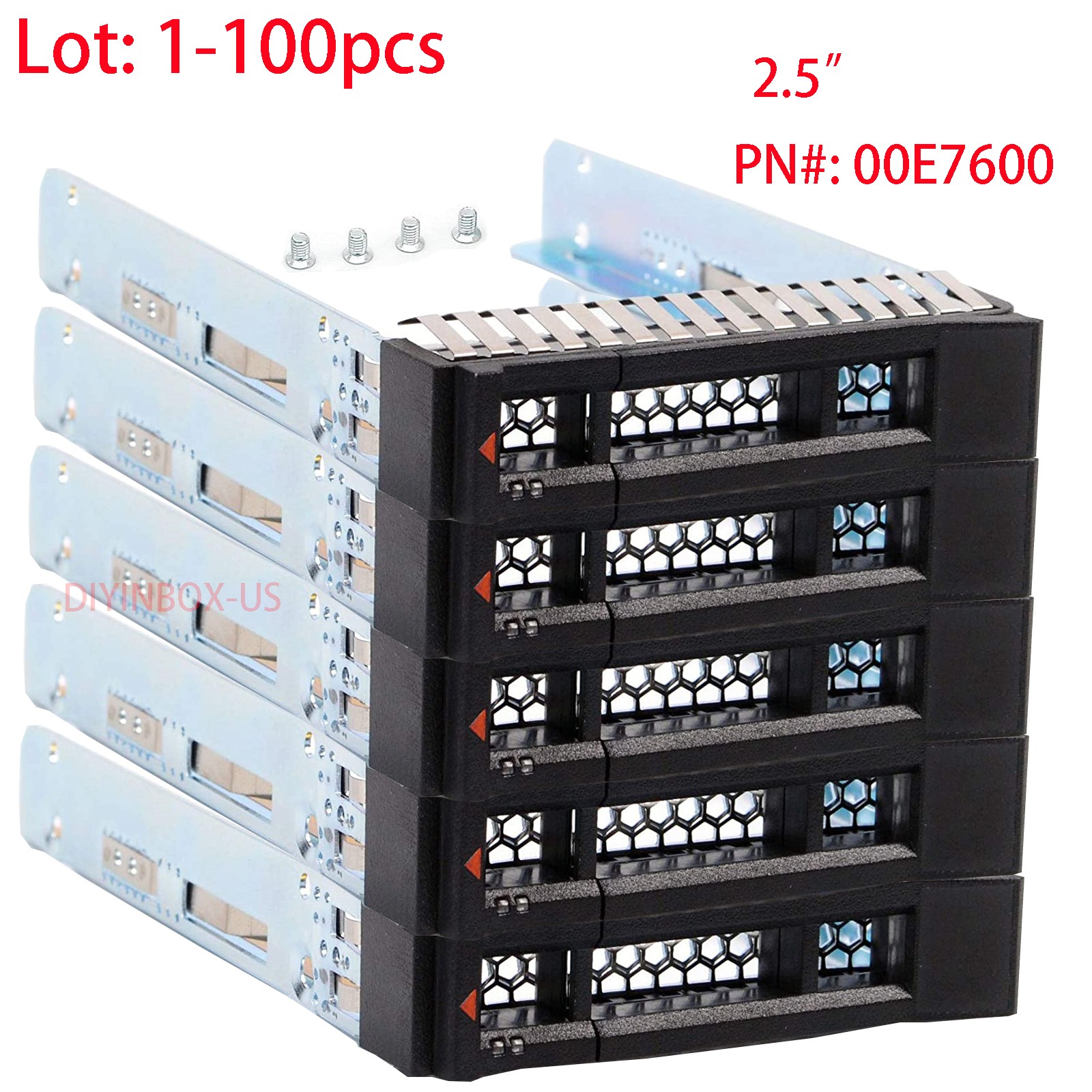 Lot 2.5"SFF 00E7600 HDD Drive Caddy For IBM LENOVO X3550 X3650 M5 X3850 X3950 X6