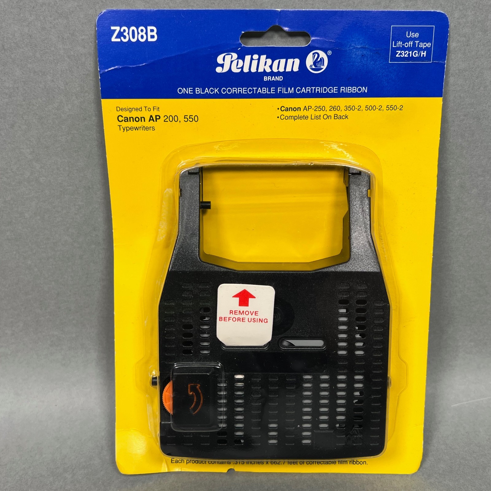Pelikan Z308B Black Cartridge Ribbon for Canon AP 200, 550 Typewriters VTG NOS
