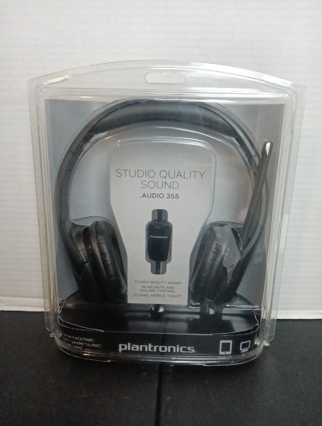 Plantronics .Audio 355 Multimedia Headset- Brand New In Factory Sealed Packaging