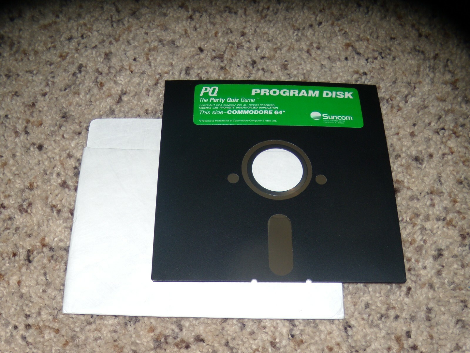 PQ The Party Quiz Game for the Commodore 64 on 5.25" disk 