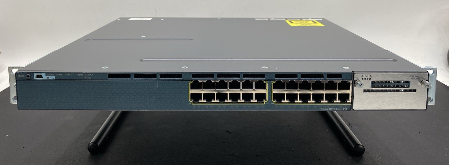 Cisco WS-C3560X-24P 24 Port PoE Gigabit Switch