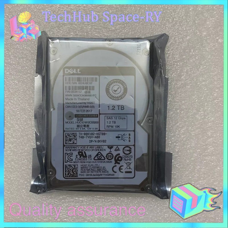 New Dell 0KV02 HGST HUC101812CSS200 1.2TB 2.5" 10K 12Gbps SAS HDD Hard Drive