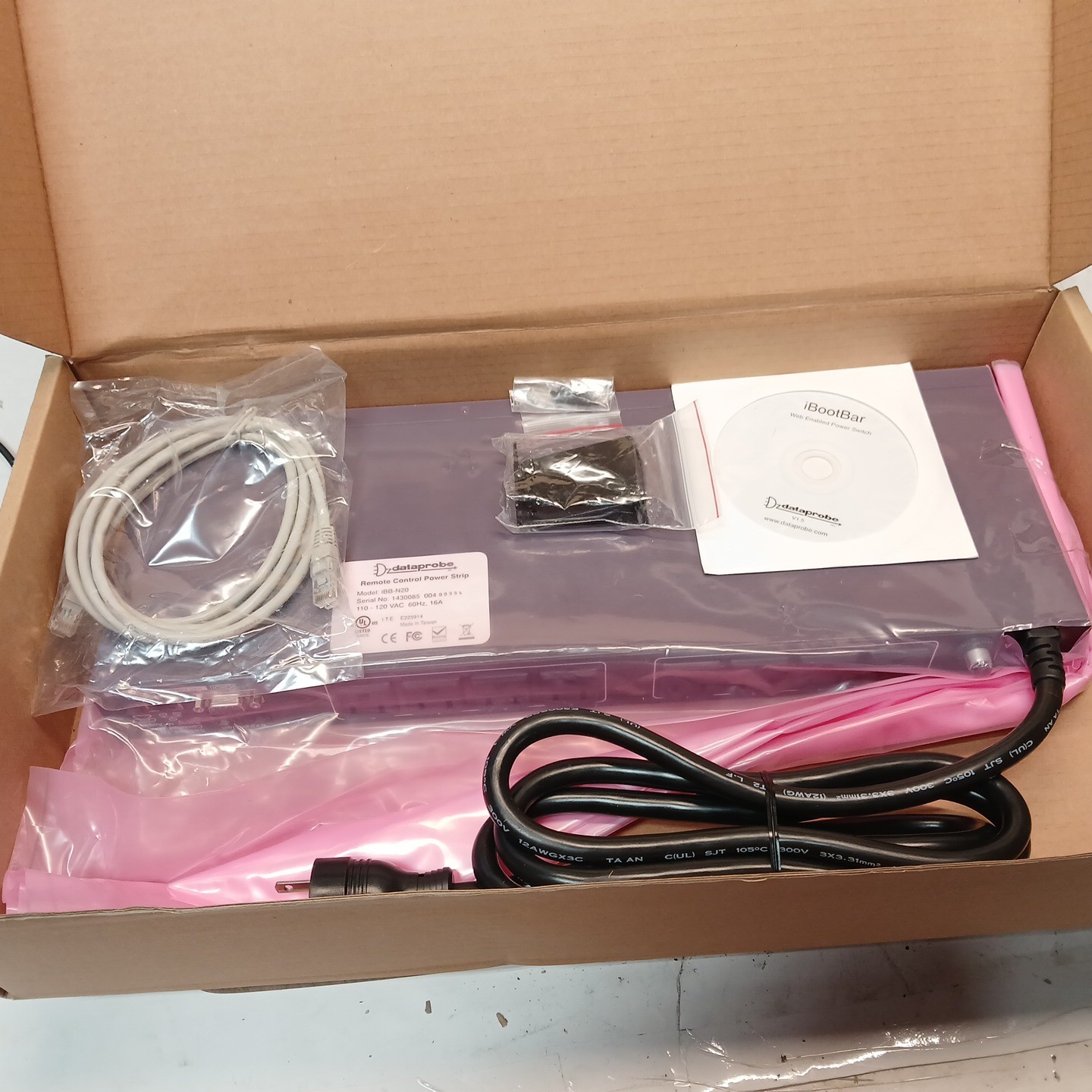 DataProbe iBoot Bar IBB-N20 Remote Control Power Strip New Old Stock