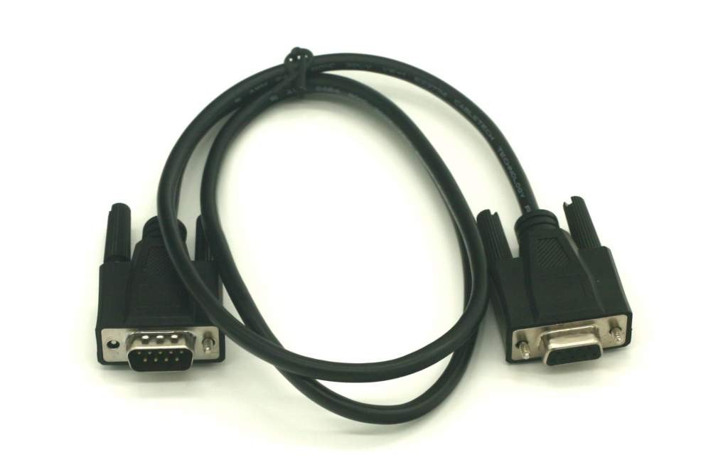 3FT DB9M to DB9F Serial Cable Black Extension