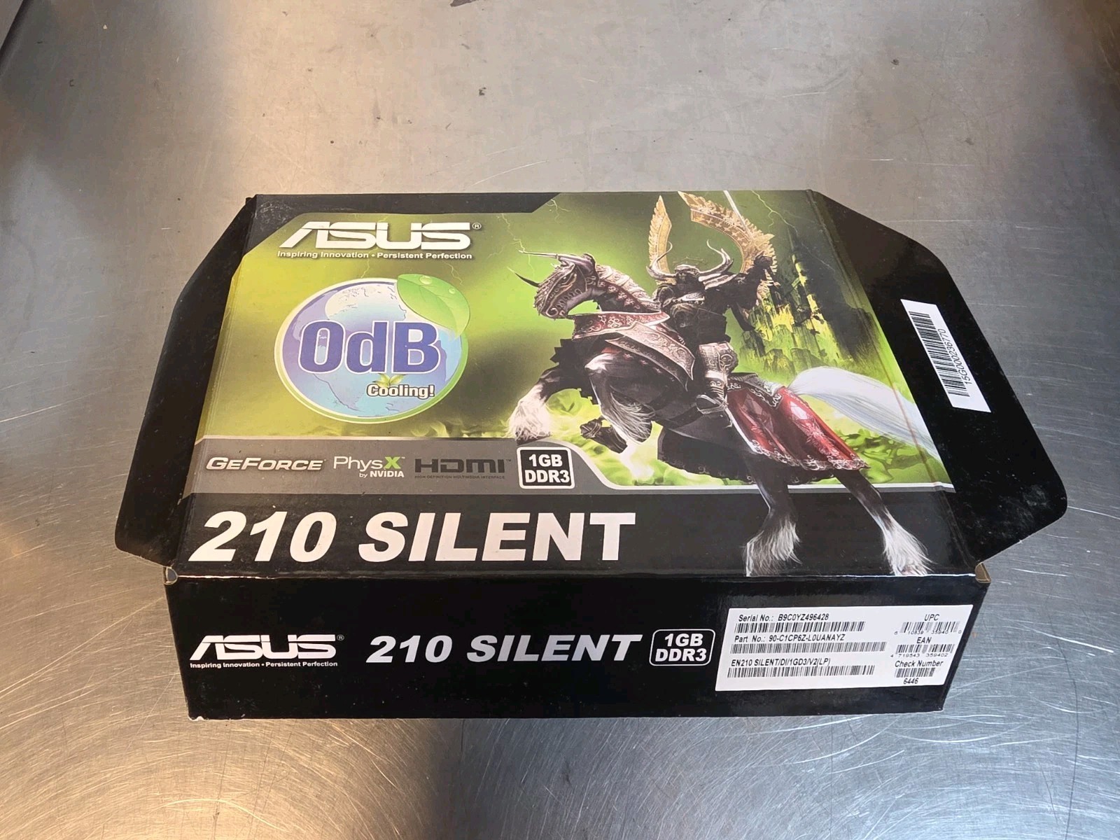 ASUS GeForce EN210 SILENT/DI/1GD3/V2(LP) 1GB GDDR3 Grafikkarte/GPU HDMI/DVI/VGA