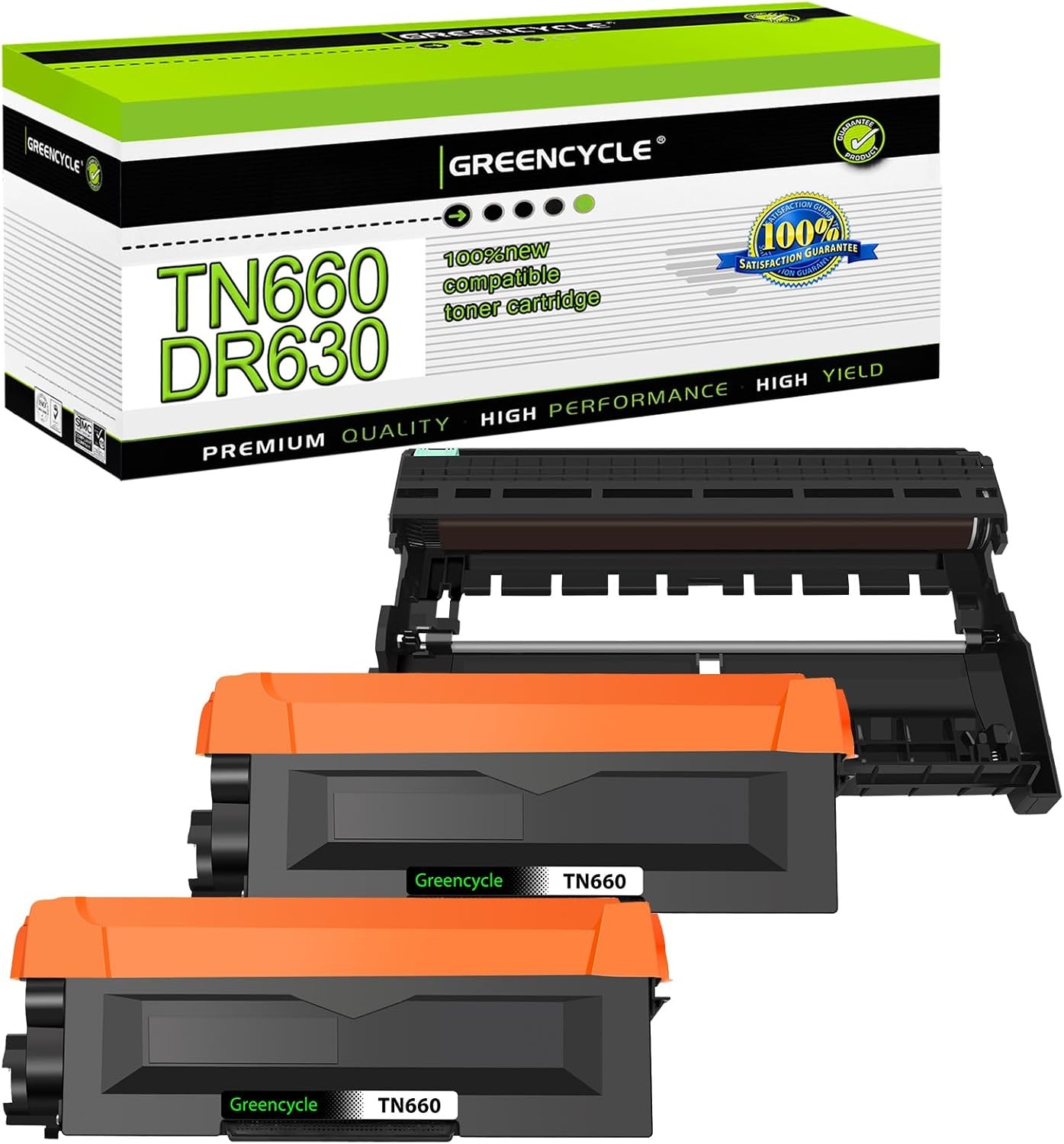 2PK TN660 Toner + 1PK DR630 Drum Unit for Brother HL-L2340DW HL-L2360DW L2380DW