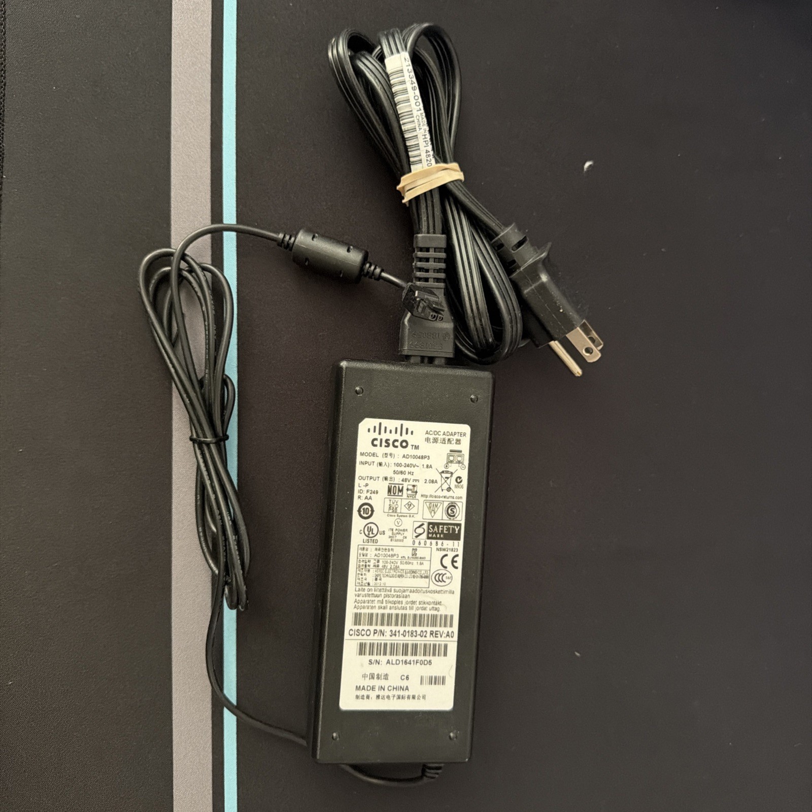 Genuine Cisco AC/DC Power Adapter AD10048P3 48v 2.08A 341-0183-03 