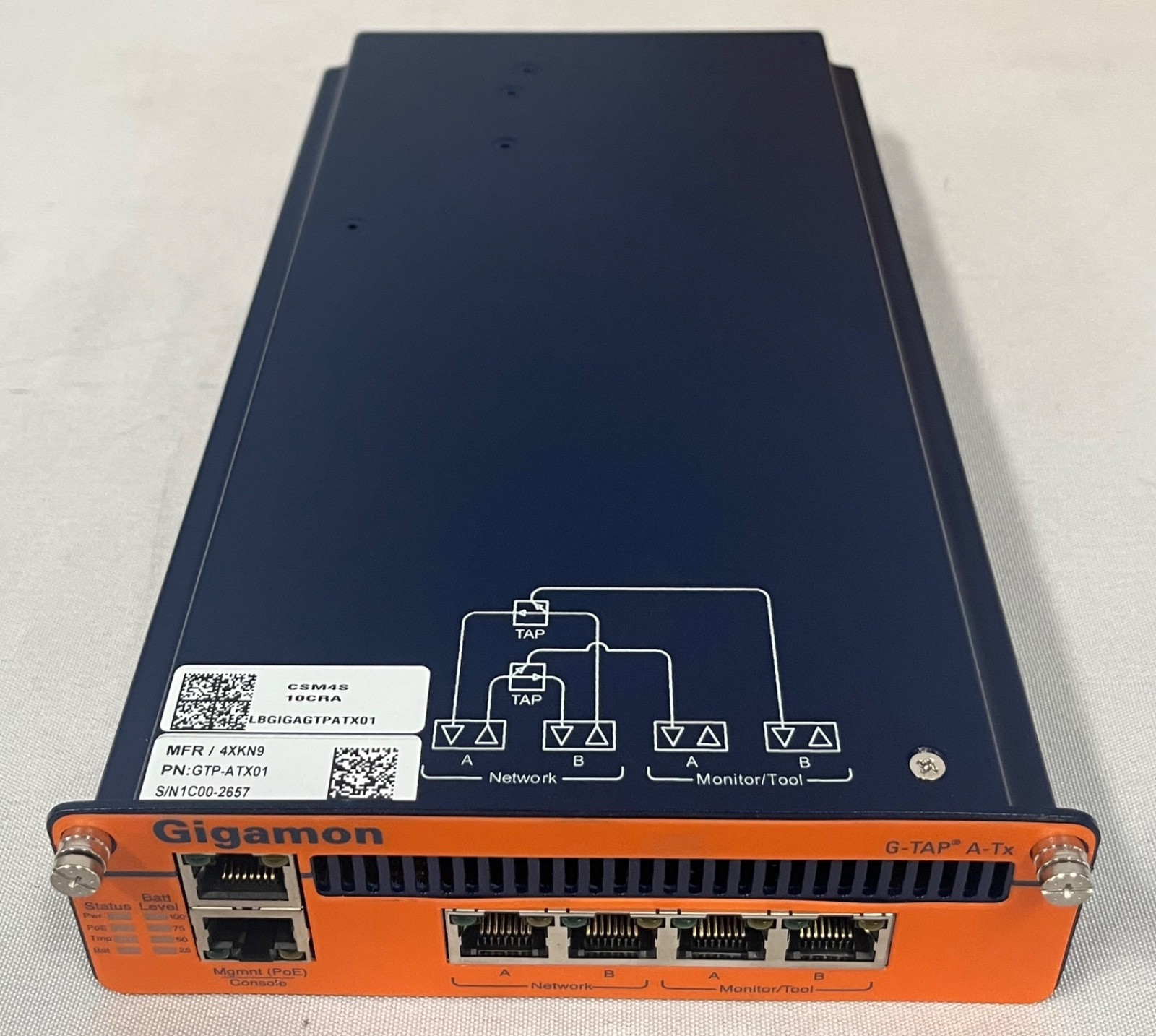 Gigamon G-TAP A Series GTAP-ATX01 w/ Accessories (NEW/OPEN BOX)