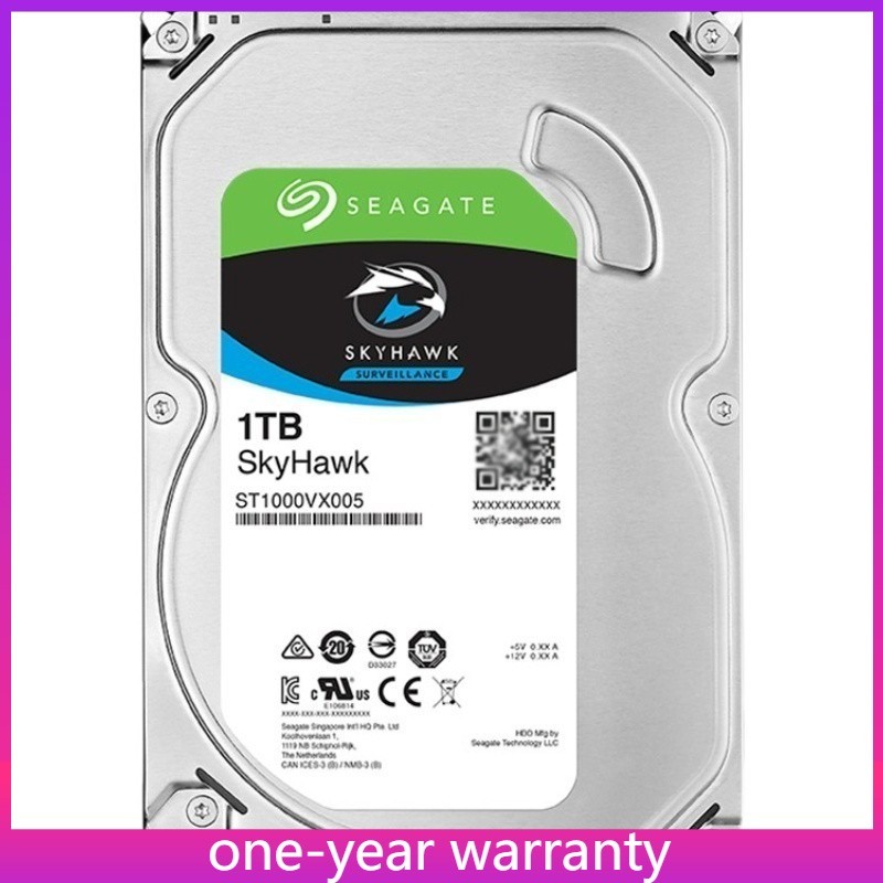  ST1000VX005 Seagate SkyHawk 1TB SATA 6Gb/s 3.5" Surveillance HDD Hard Drive New