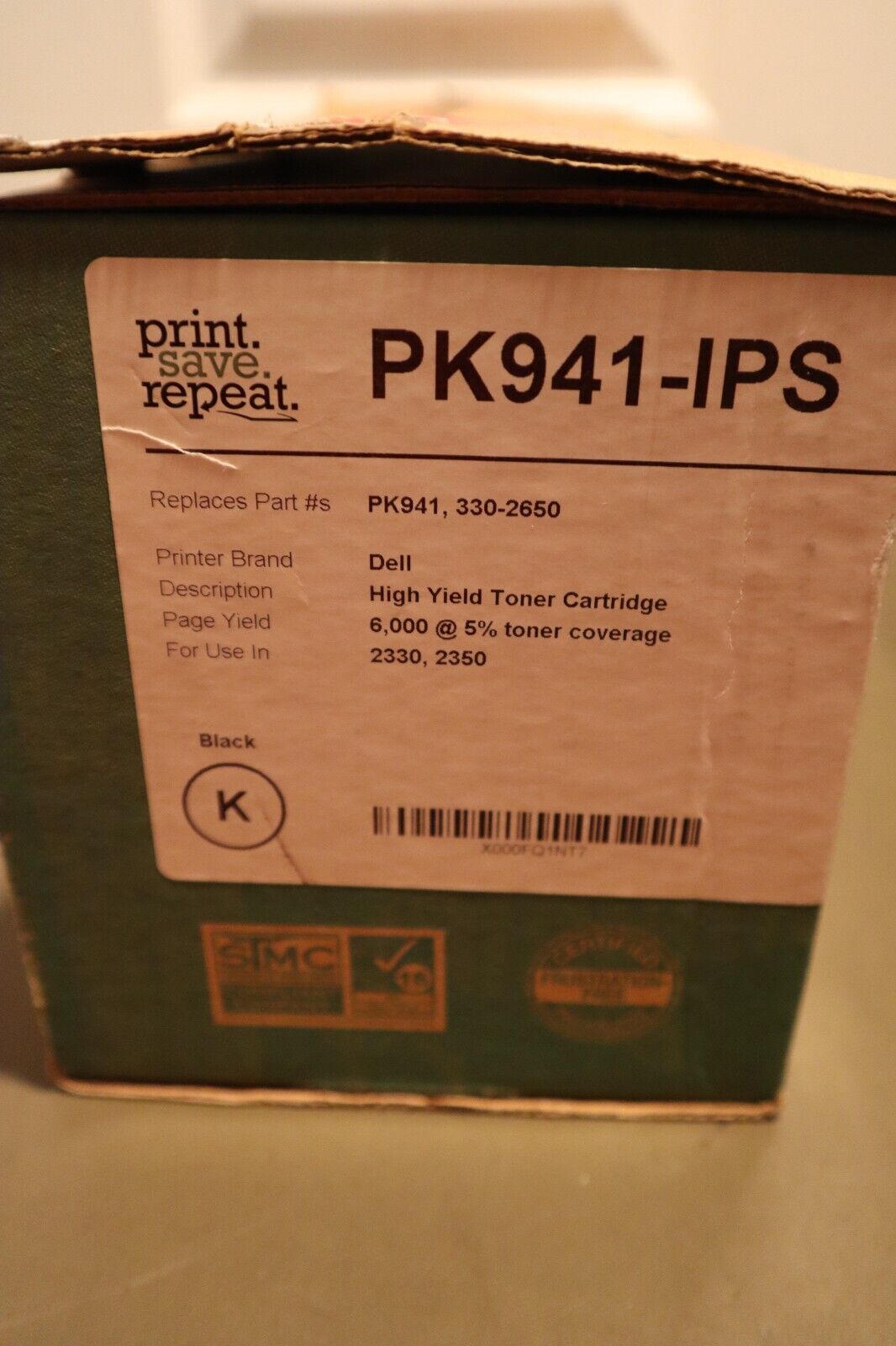 Print.Save.Repeat. Dell PK941-IPS Toner Cartridge 2330, 2230dn, 2350, 2350dn