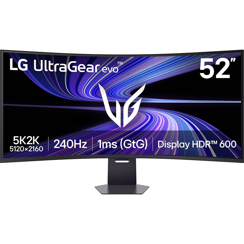 LG 52" UltraGear evo 5K2K 5120x2160 240Hz 1000R Curved Gaming Monitor, Black