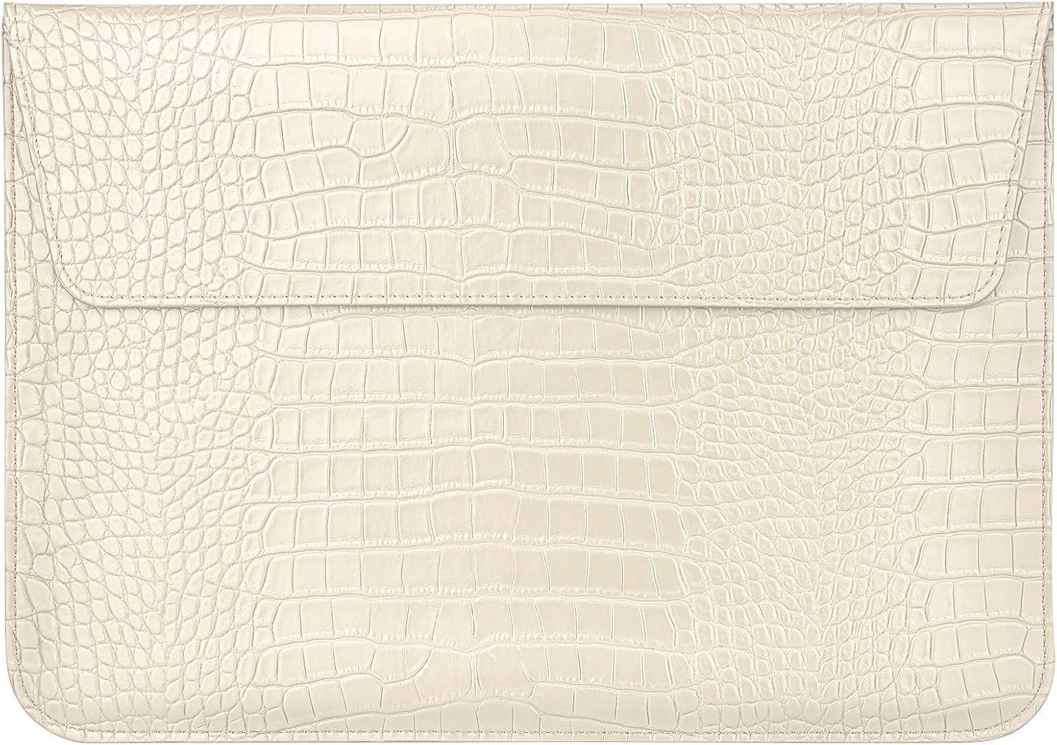 Crocodile Grain PU Leather Flap Case Bag for Laptop, Laptop Sleeve, Laptop Case