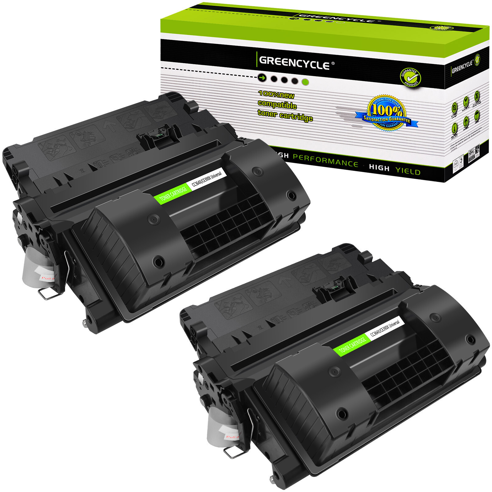 2PK CC364X 64X Toner Cartridge Compatible with HP LaserJet P4515n P4515tn P4515x