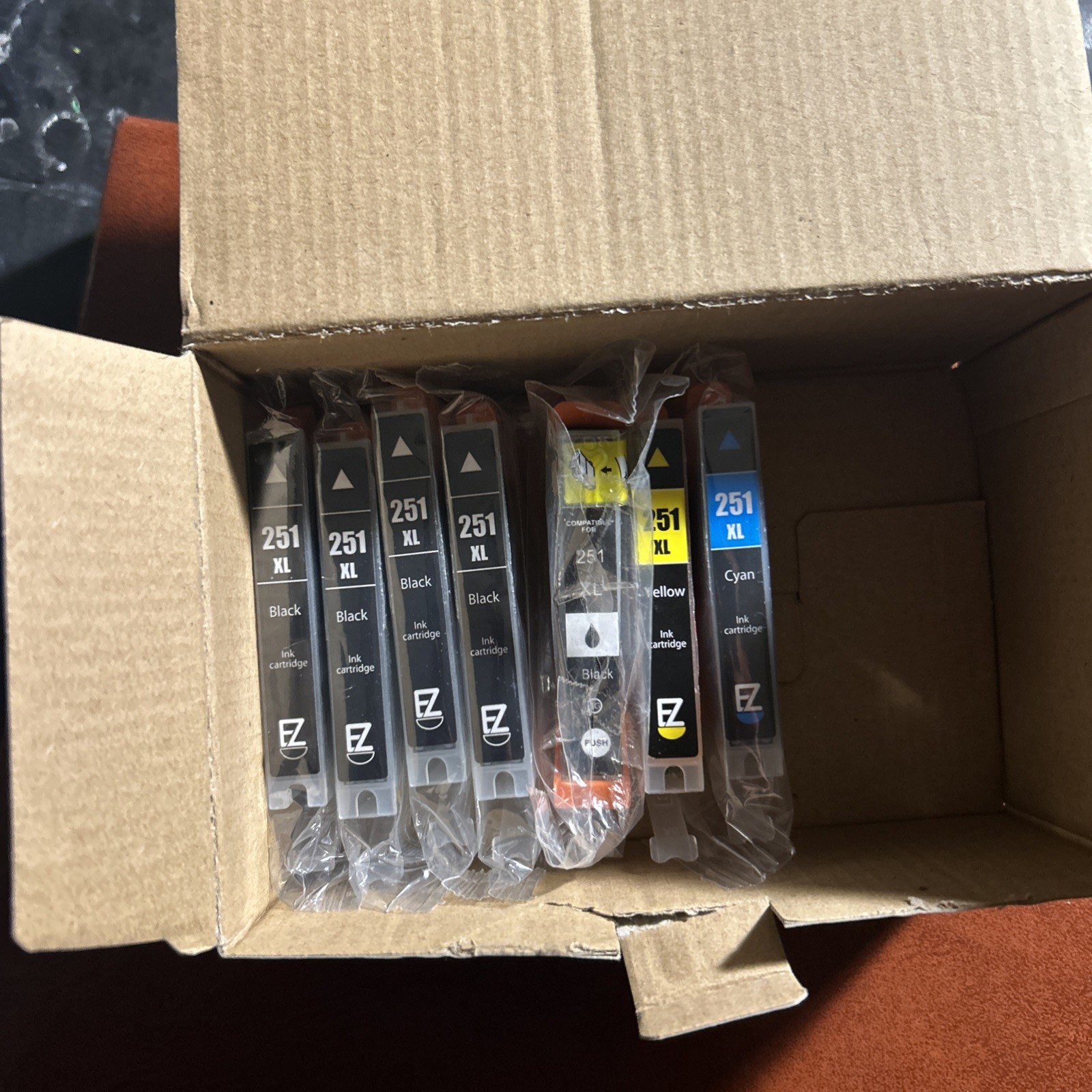 EZink Ink Cartridges Compatible 250XL, 251XL (7 Pack) All Sealed - Expired