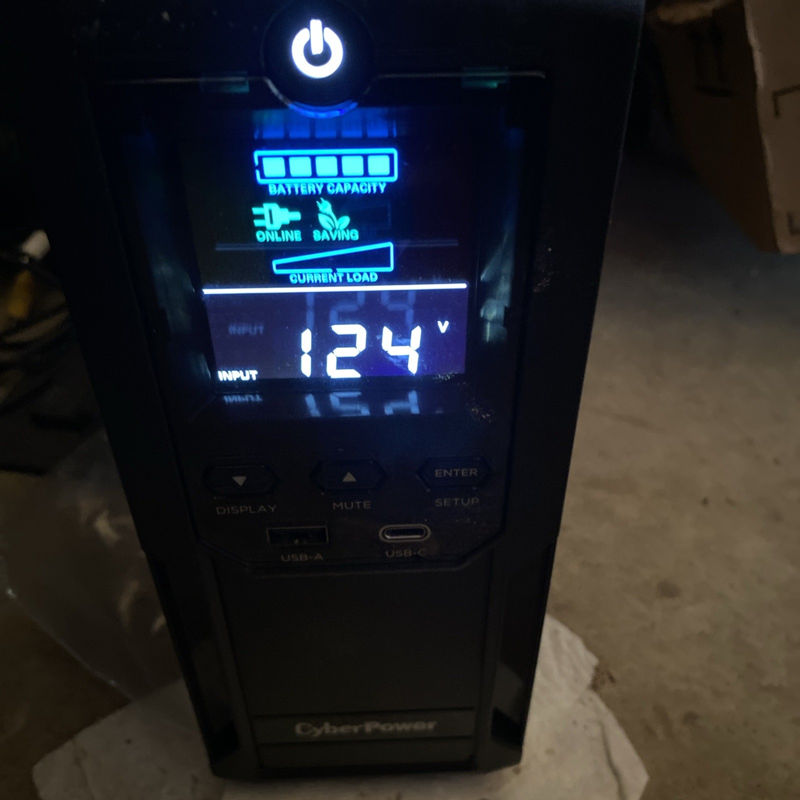 CyberPower CP1500AVRLCD3 1500VA/900W UPS AVR LCD 12 Outlet