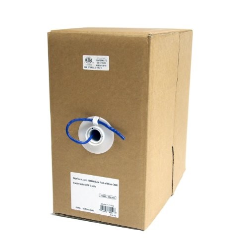 StarTech 1000 ft Bulk Roll of Blue CMR Cat.5e Solid UTP Cable - 1000ft - Blue