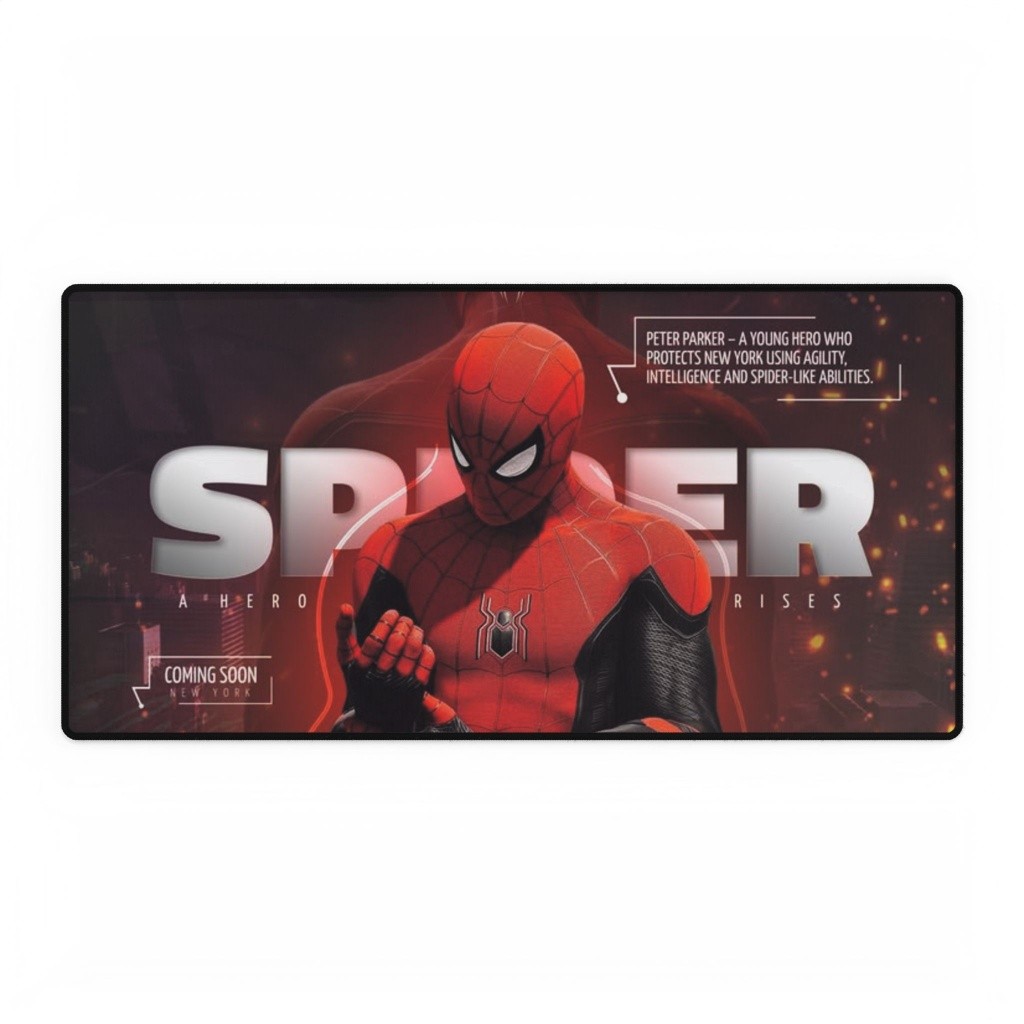 Marvel Spider-Man Movie Quote Peter Parker Typography Poster Mouse Pad Desk Mats