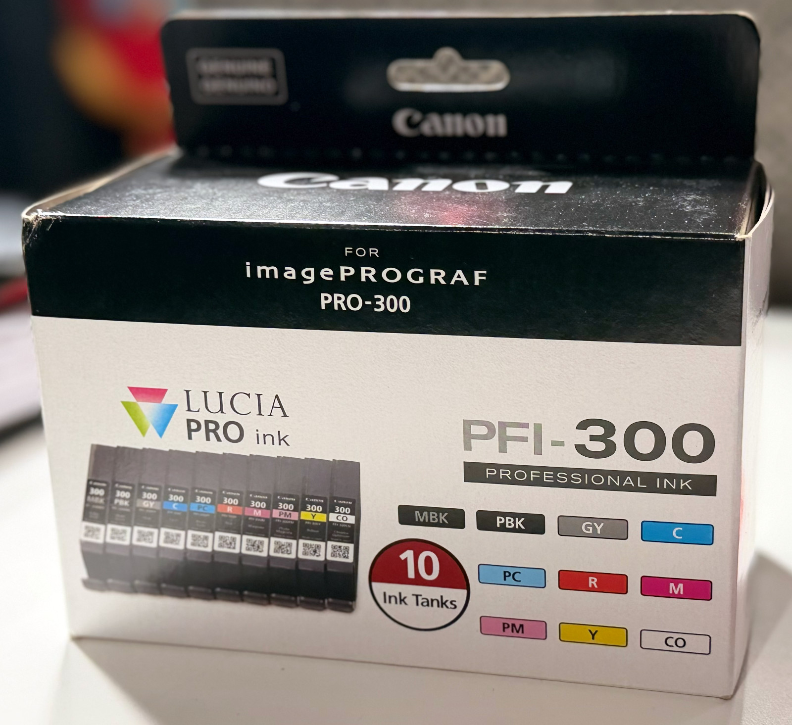 GENUINE Canon LUCIA PRO PFI-300 Ink Cartridge FULL SET for ImagePROGRAF PRO-300