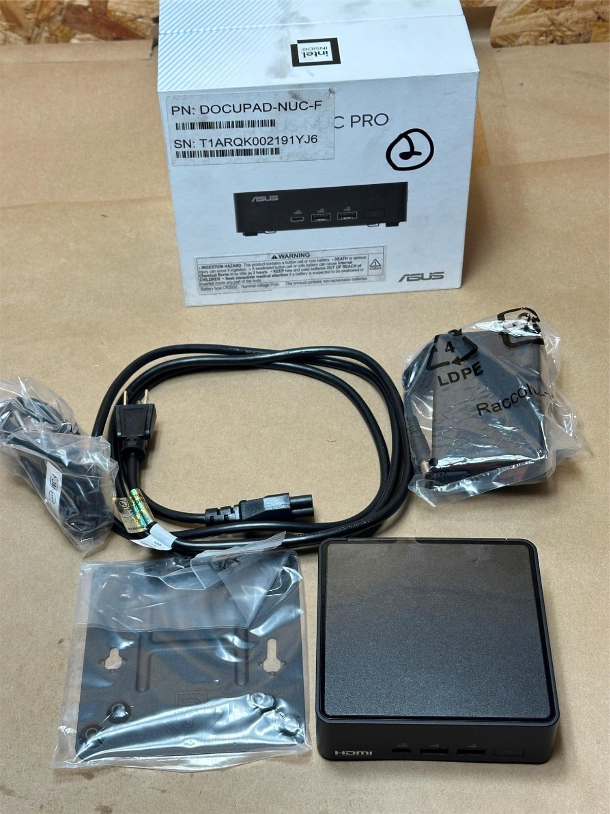 ASUS NUC14RVK NUC Micro Desktop Computer - Setup for Docupad
