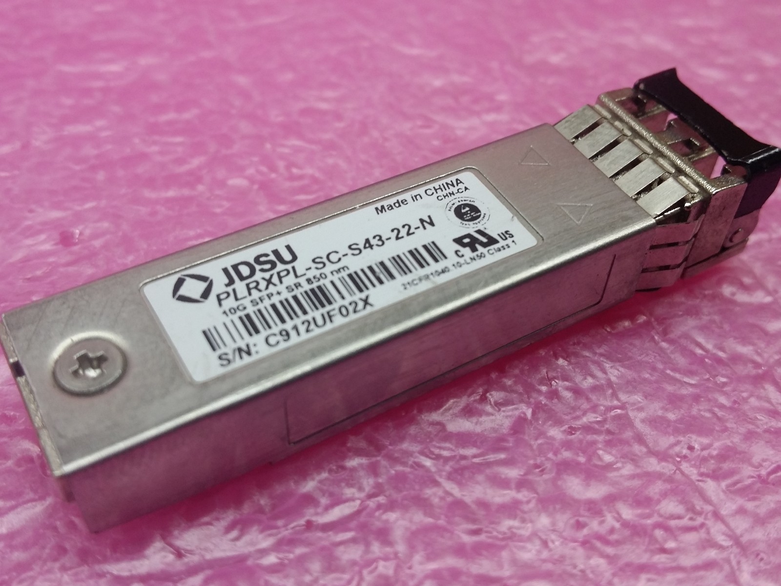 JDSU PLRXPL-SC-S43--N 10G SFP + SR 850nm 21CFR1040 10LN50 Class1