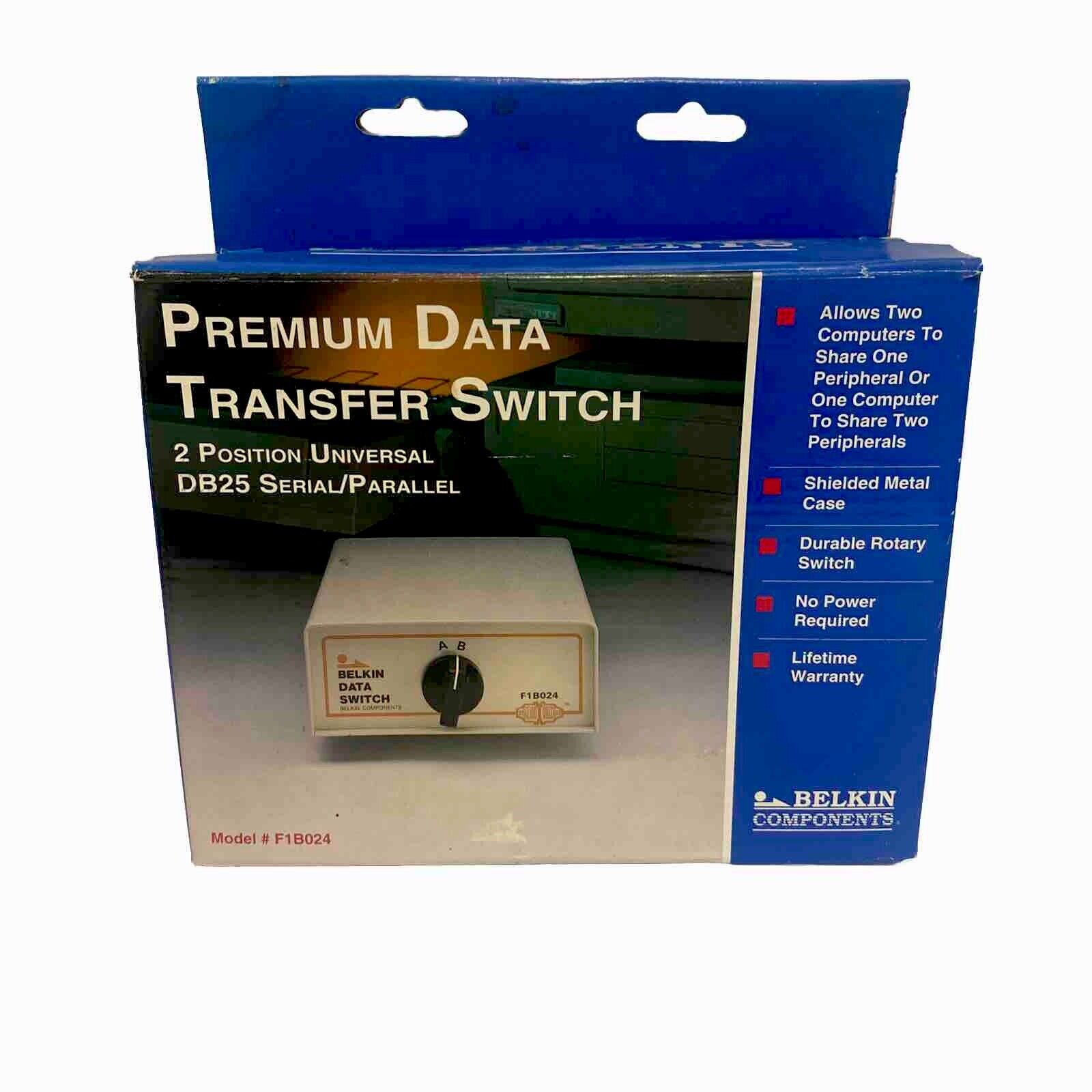 VTG Computer Collector Special - NEW Belkin Premium data Transfer Switch F1B024