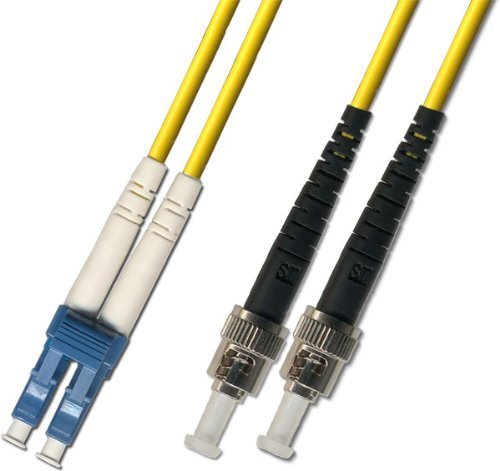 25M Singlemode Duplex Fiber Optic Cable 9/125 LC ST Yellow Patch Cable Network
