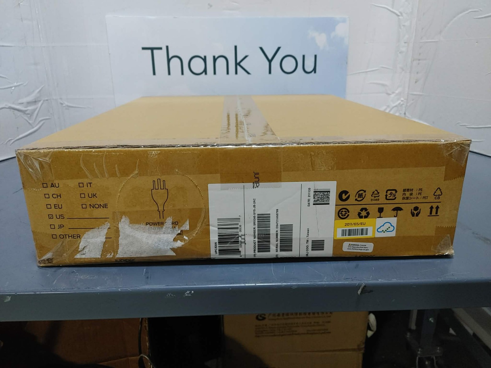 New Juniper SRX345-SYS-JB-2AC Junos Router Firewall Services Gateway 16GbE SFP