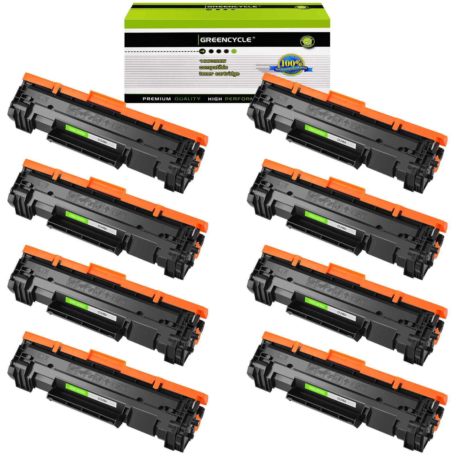 8PK Black CF248A 48A Toner Cartridge Fits for HP LaserJet Pro M15a M16w MFP M28a