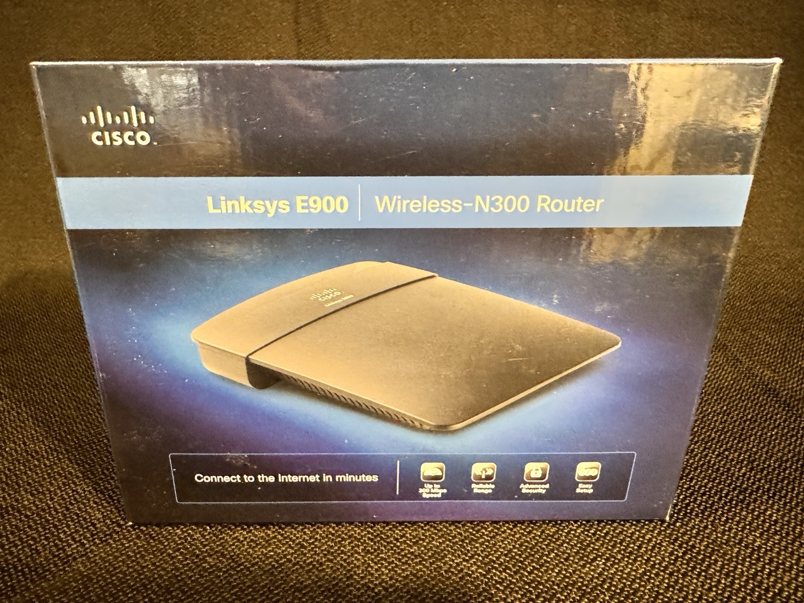 Cisco Linksys E900 Wireless N300 Router New 300 Mbps Advanced Security internet