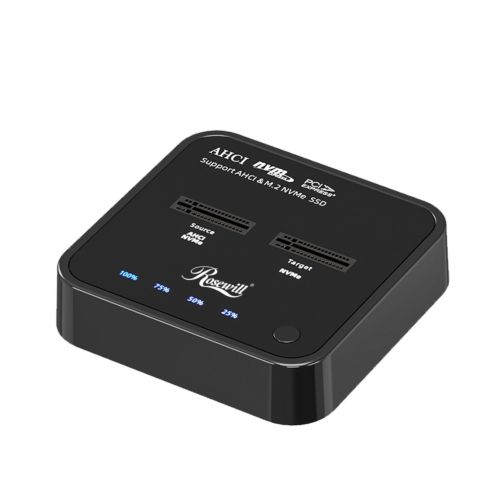 Rosewill NVMe SSD Cloner, M.2 Duplicator Dual Bay NVMe Enclosure