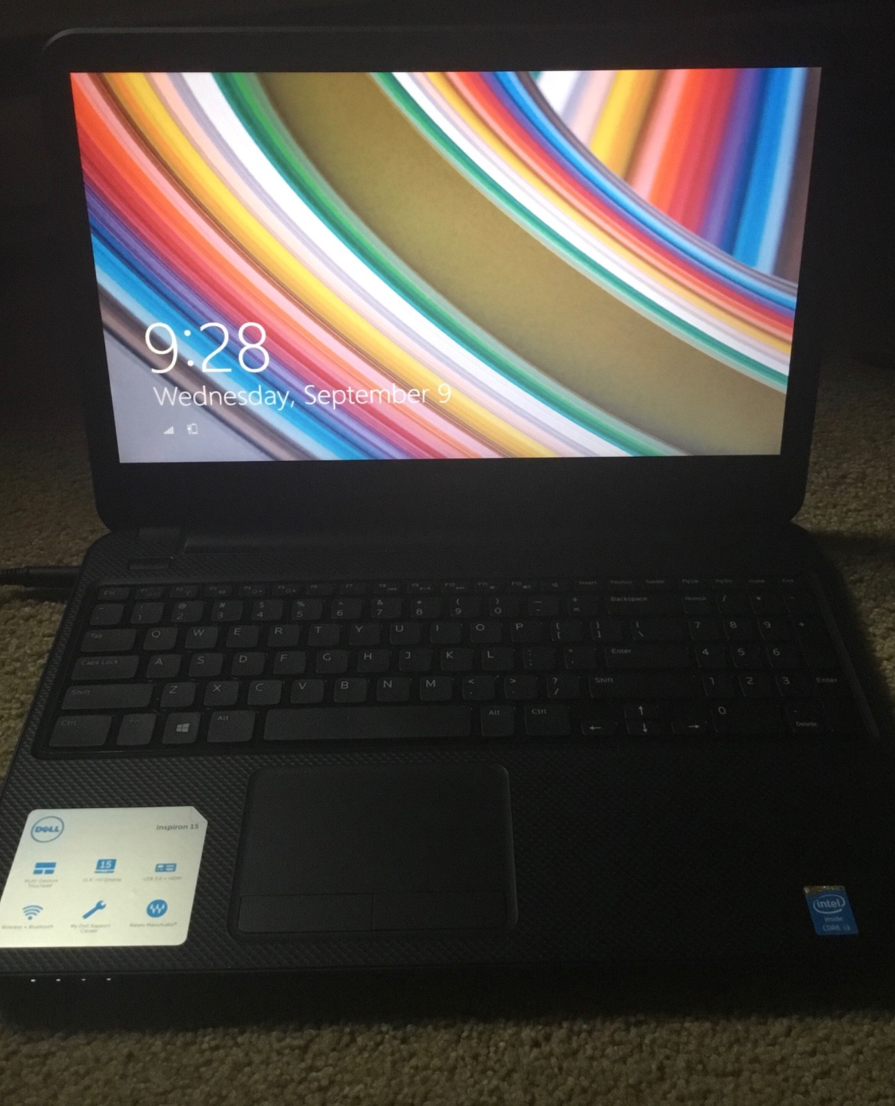 Dell Inspiron 15 3537 laptop computer 30202 SDPPI/2013 3226 black PARTS READ