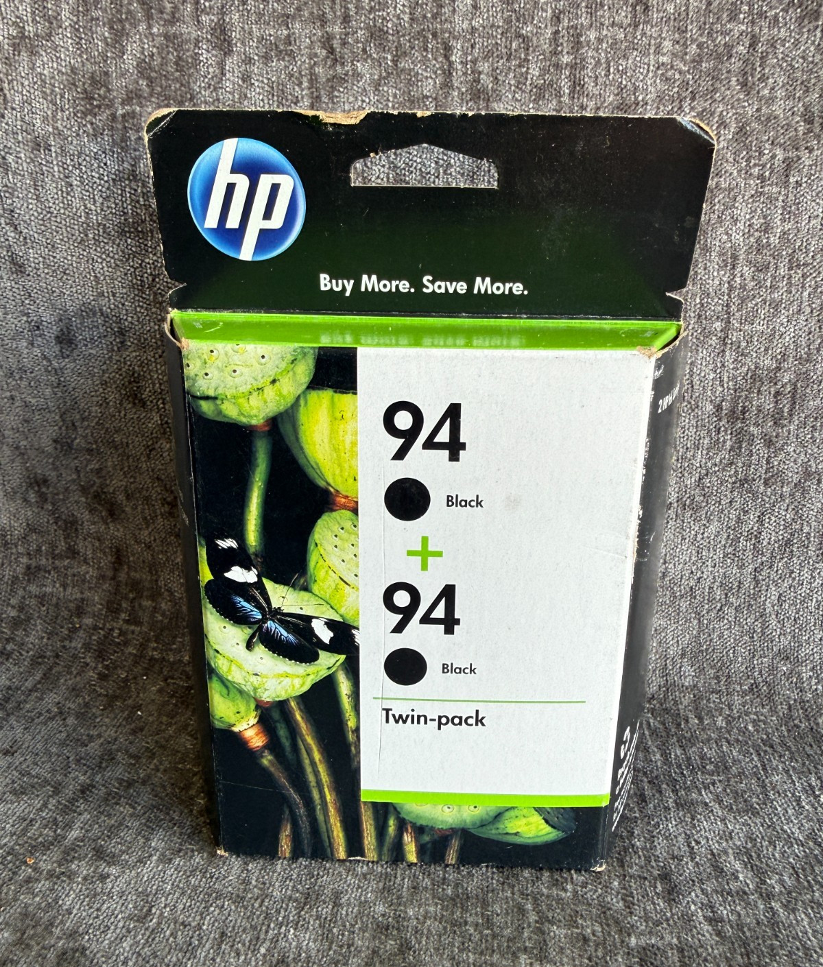 HP 94 Black Original Ink Cartridge Twin Pack Vivera C9350FN Dual Sealed 2-Pack