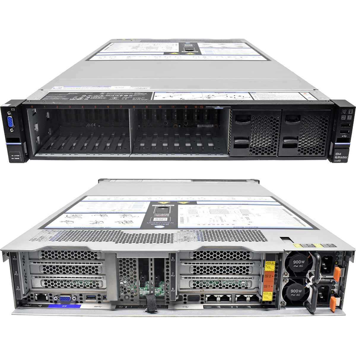 IBM QRadar xx48 Server No CPU 2x HS 0GB PC4 16x SFF M5210 4412Q3B