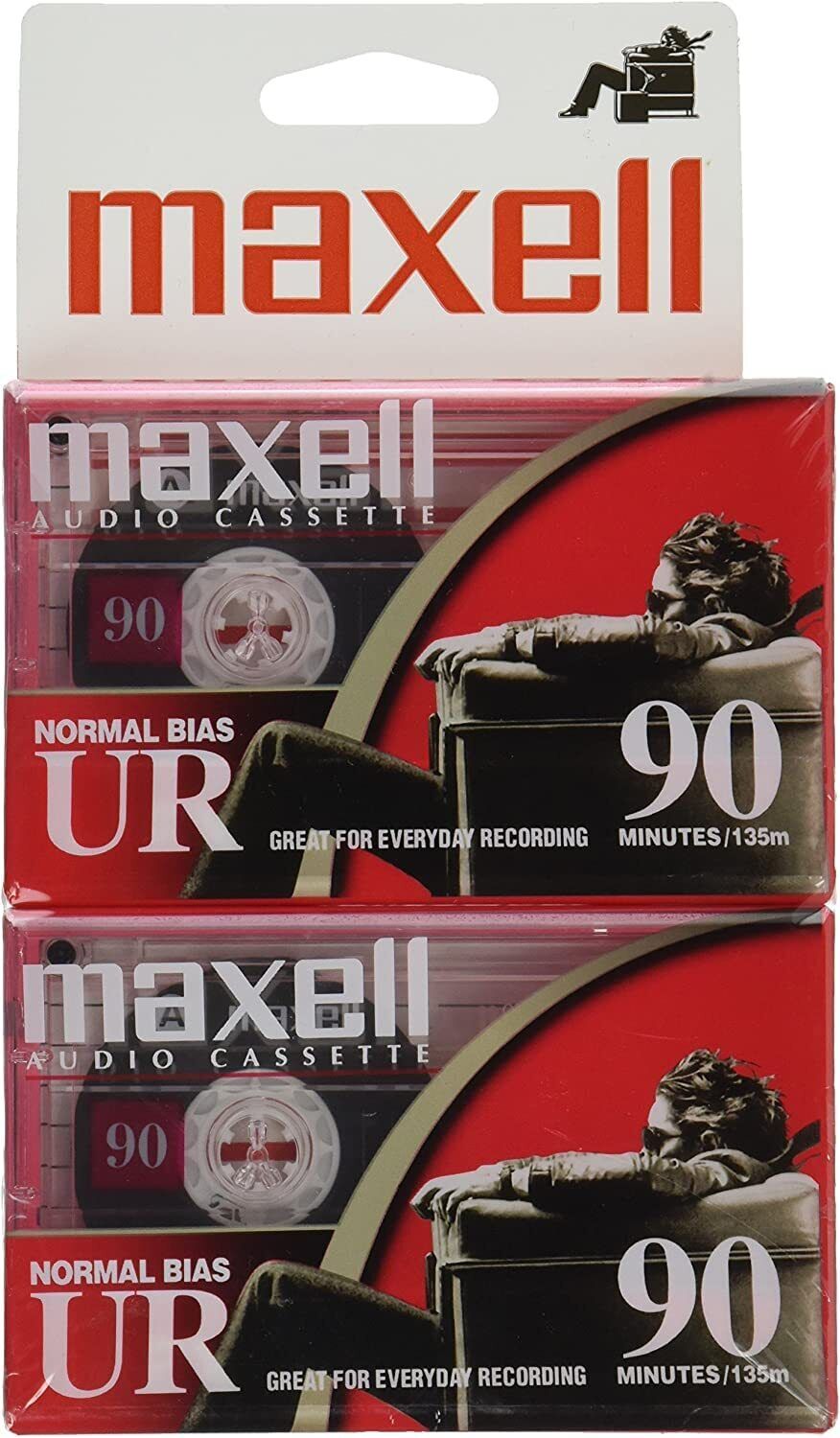 Maxell 108527 Optimally Designed Flat Packs with Low Noise Surface 90 Min Record