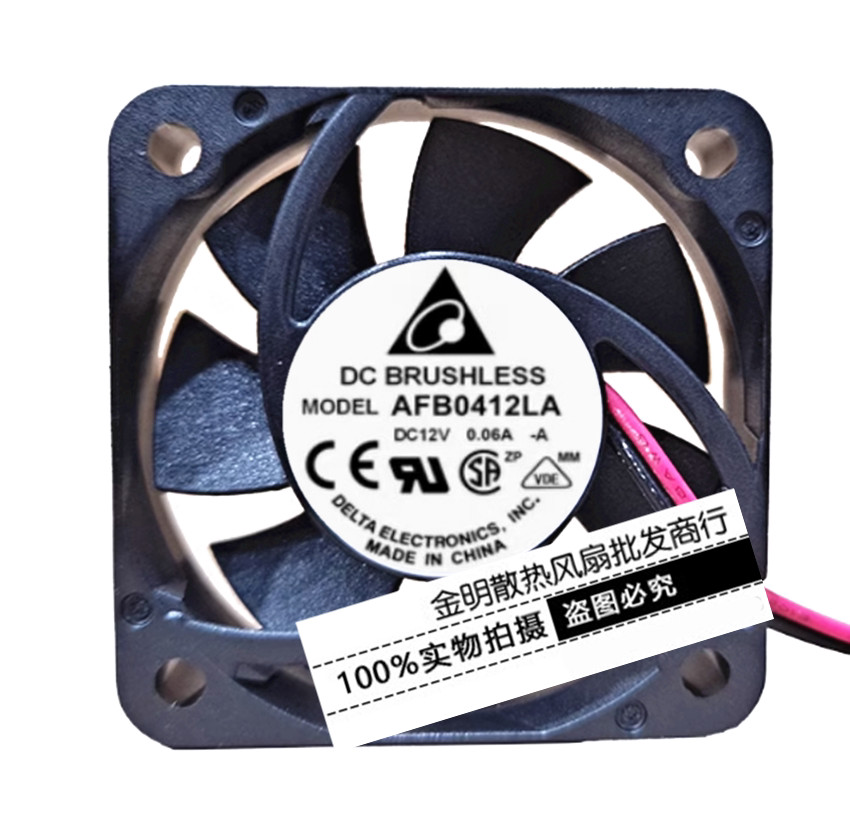 1PCS Delta 4010 4CM AFB0412LA-A DC12V 0.06A Silent Cooling Fan for Inverters