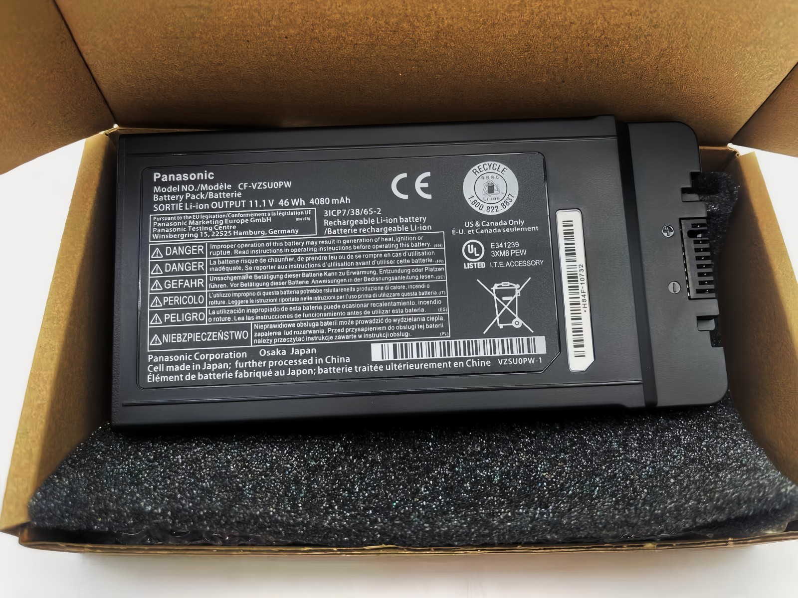 Genuine CF-VZSU0PR CF-VZSU0PW Battery For Panasonic Toughbook CF-54 MK1 OEM 46WH