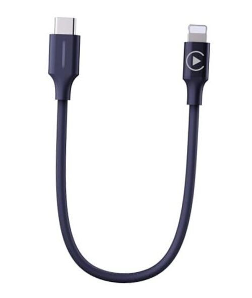 CarPlay Activator Cable for Motorcycle, CarPlay Headset USB-C to 8Pin Black