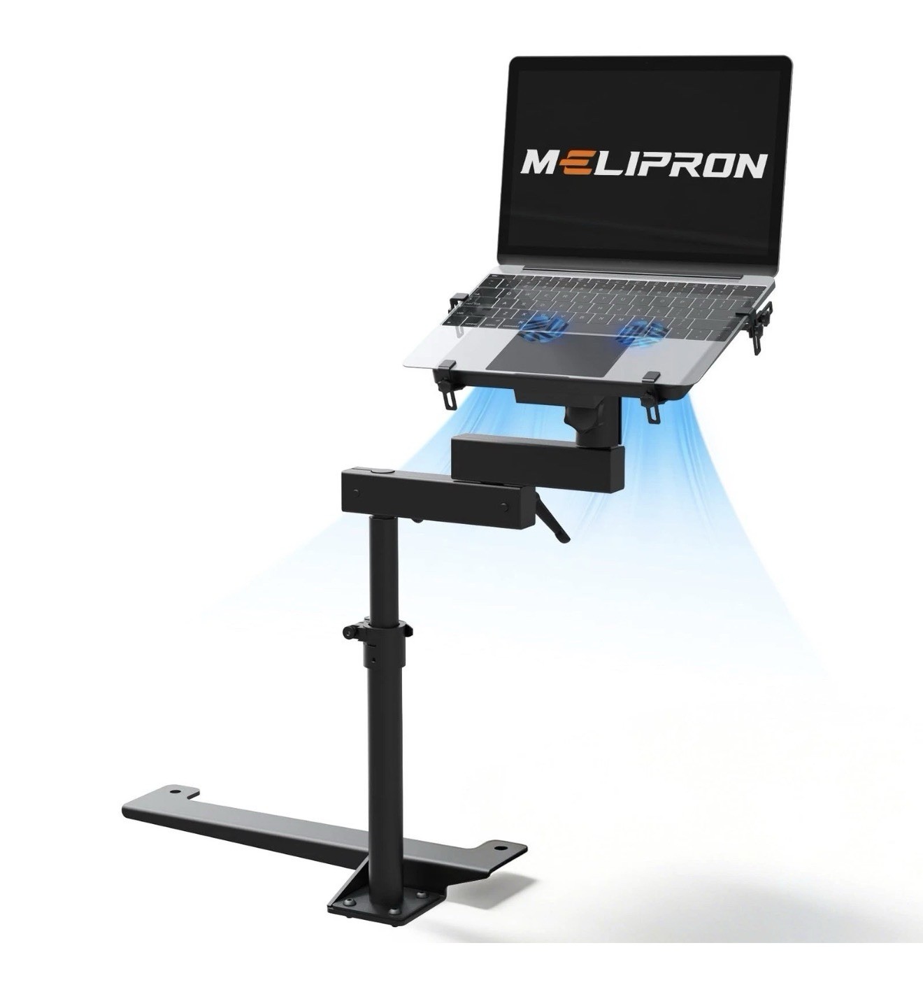 MELIPRON No-Drill Truck Laptop Mount Fit for 19-26 Chevy Silverado, Sierra