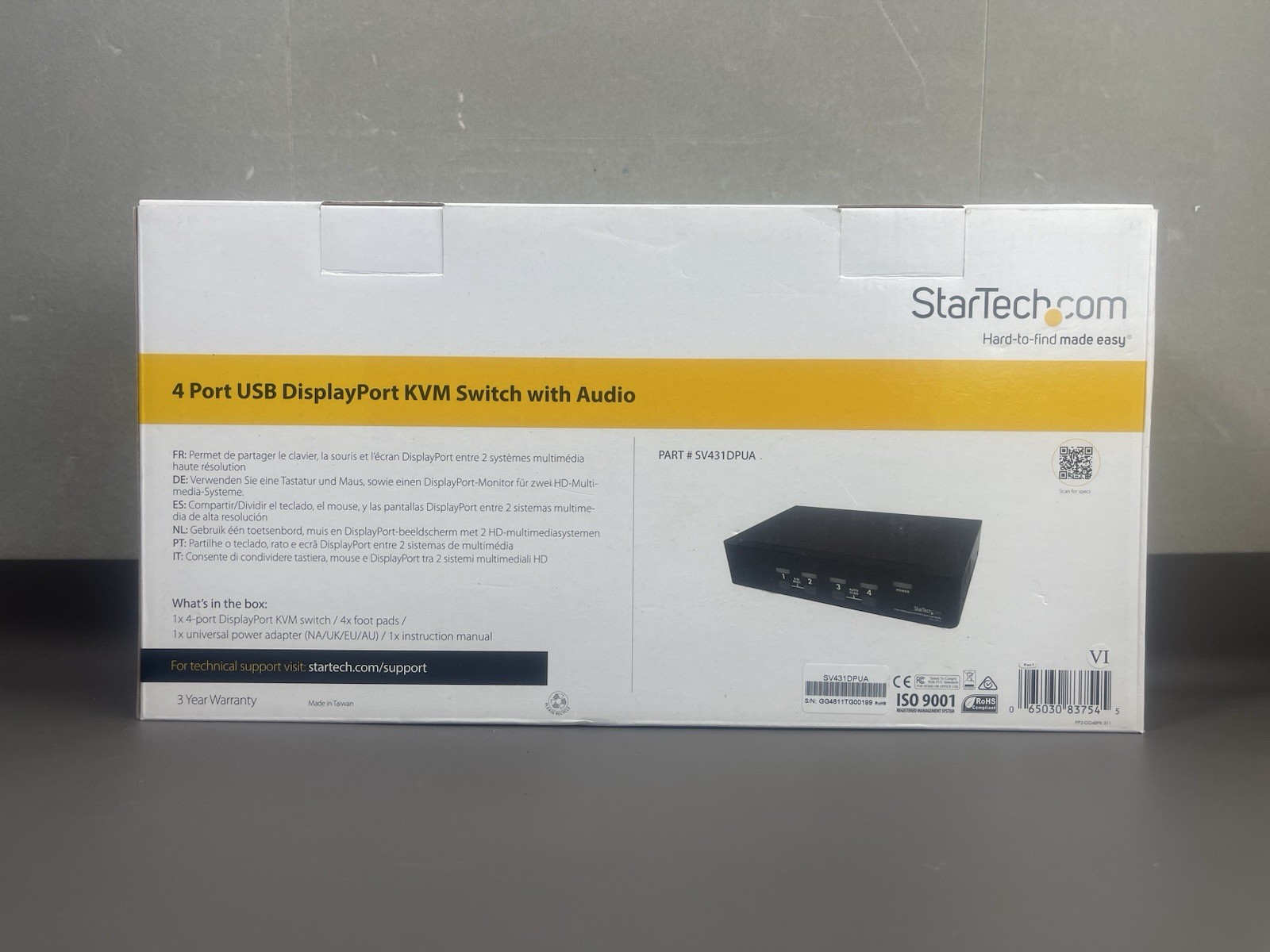 StarTech StarView (SV431DDVDUA) 4-Port DVI VGA Dual Monitor USB KVM Switch Audio