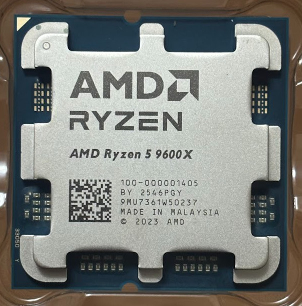AMD Ryzen 5 9600X - Granite Ridge (Zen 5) 6-Core 3.9 GHz - AM5 CPU Processor