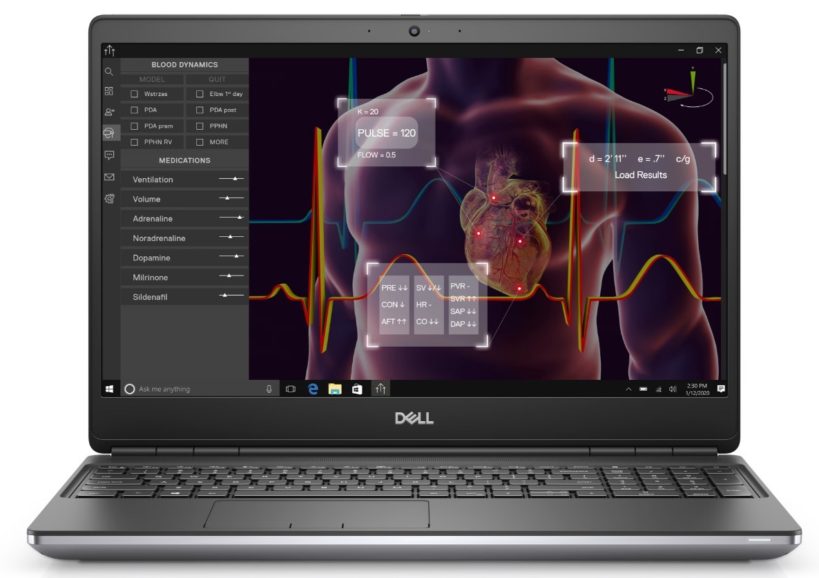Dell Precision 7550 15.6" Intel Xeon W-10885M 24GB 256GB Windows 11 Fair